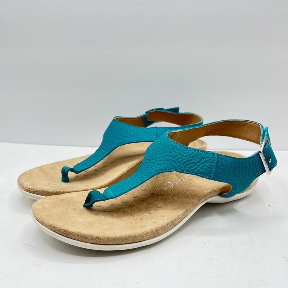 Vionic Women’s Size 7.5 Lake Blue Terra Sandals Walking Comfortable Vacation